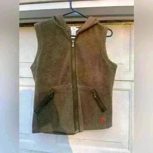Calvin Klein Jeans Brown Hooded Vest - Picture 1 of 7
